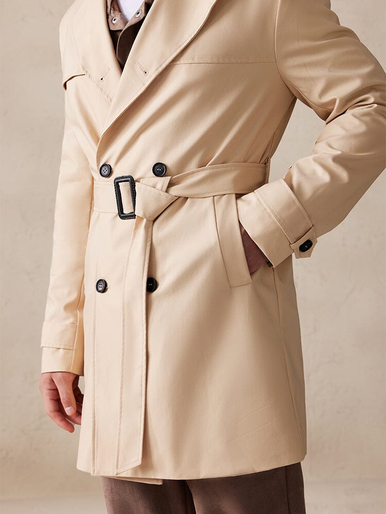 Classic Double-Breasted Trench Coat