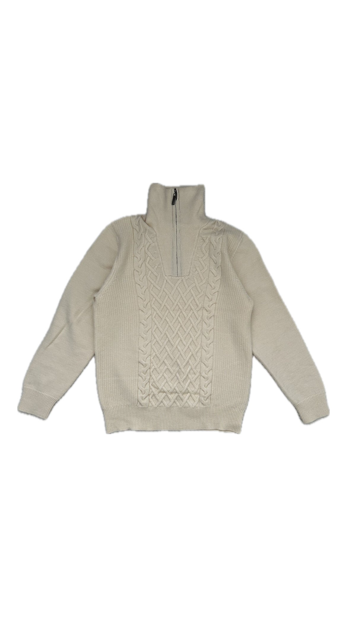 Patterned Quarter Zip