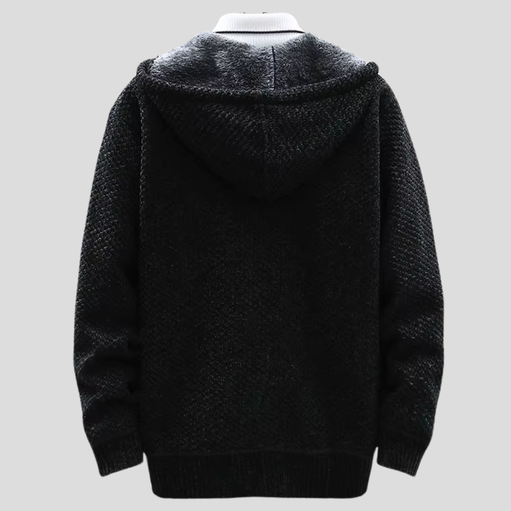 Rivanoir® | Zip-Up Knit Hoodie