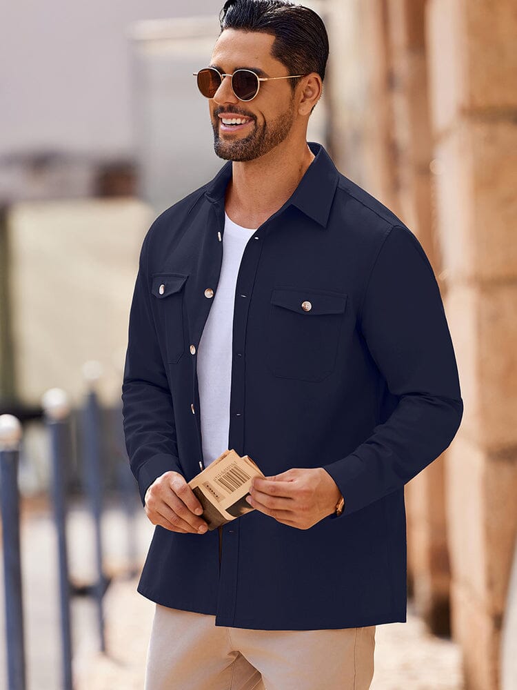 Casual Lightweight Shirt Jacket (US Only)