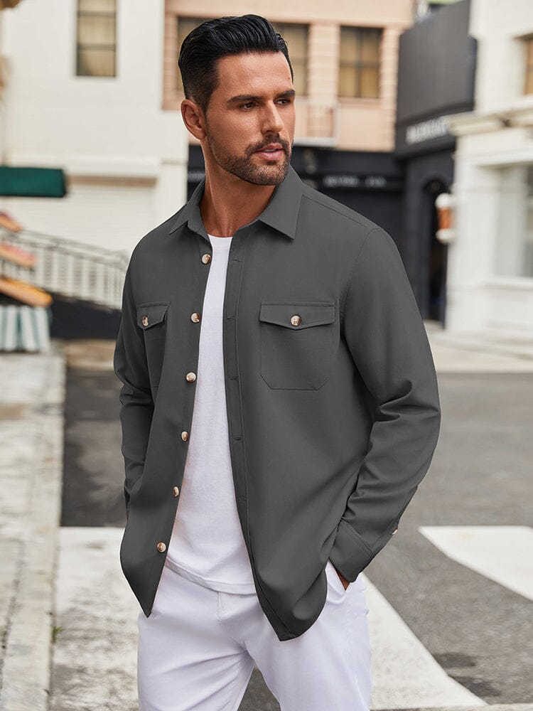 Casual Lightweight Shirt Jacket (US Only)