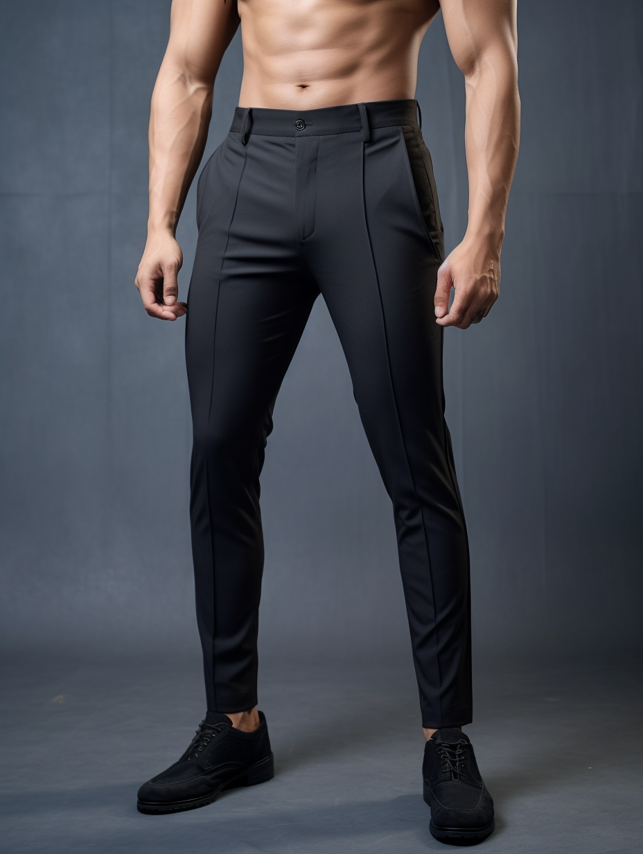 Novate: Wrinkle-Free Slim Fit Trousers