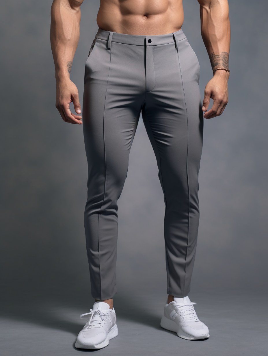 Novate: Wrinkle-Free Slim Fit Trousers