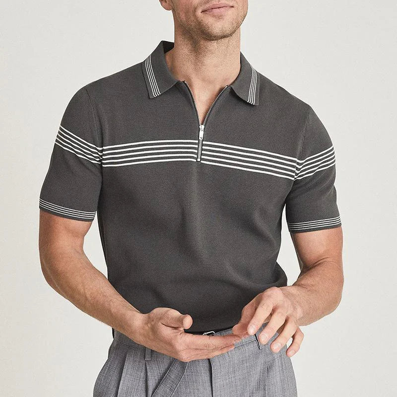 Comodo: Zip Neck Polo Shirt