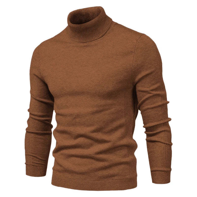 Emil turtleneck sweater in silky virgin wool