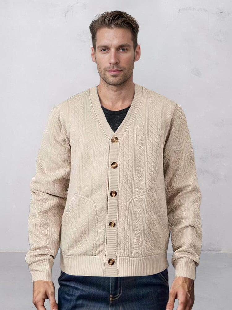 Soft Utility Jacquard Cardigan