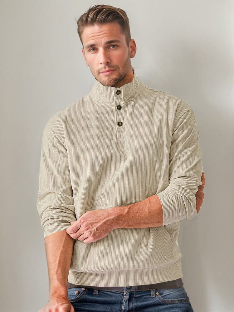 Casual Corduroy Comfort Sweatshirt