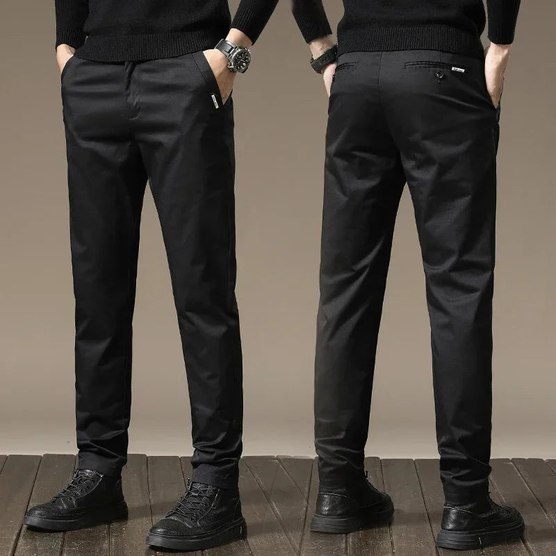 PURE COTTON SLIM FIT PANTS