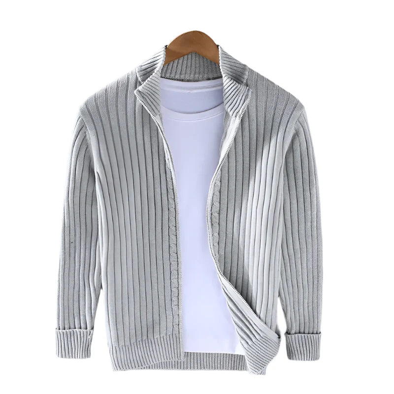 MASSIMO MERINO ZIP CARDIGAN