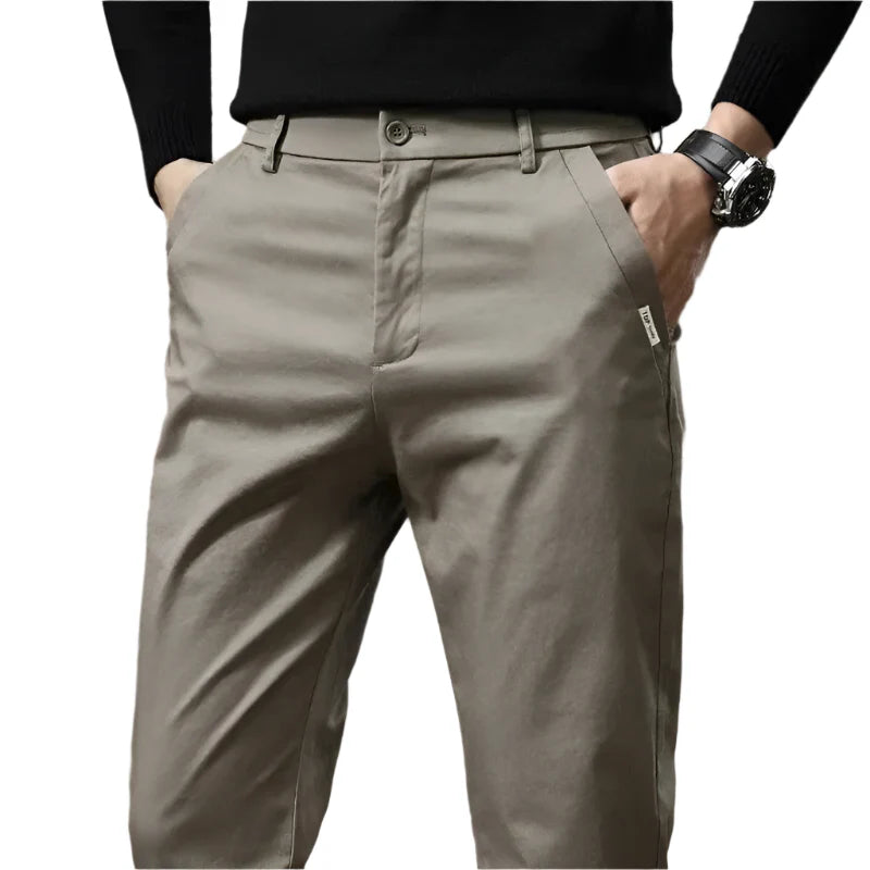 PURE COTTON SLIM FIT PANTS