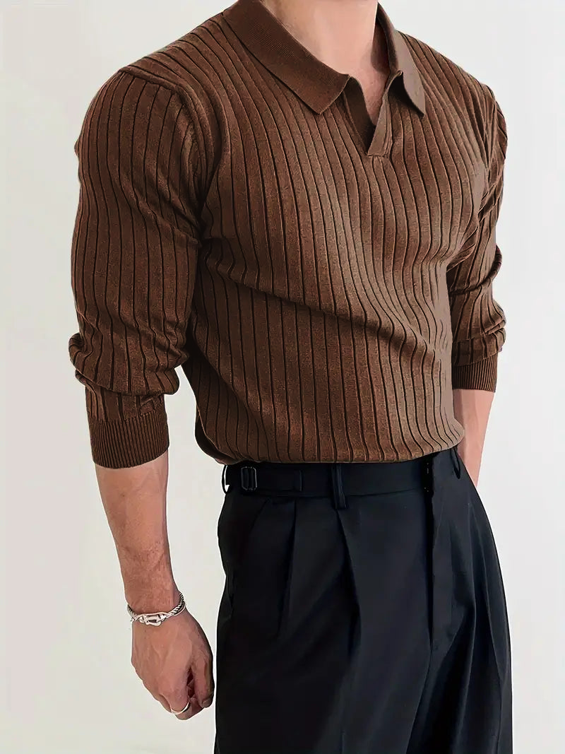 Sogno: Muscle Fit Knit Sweater